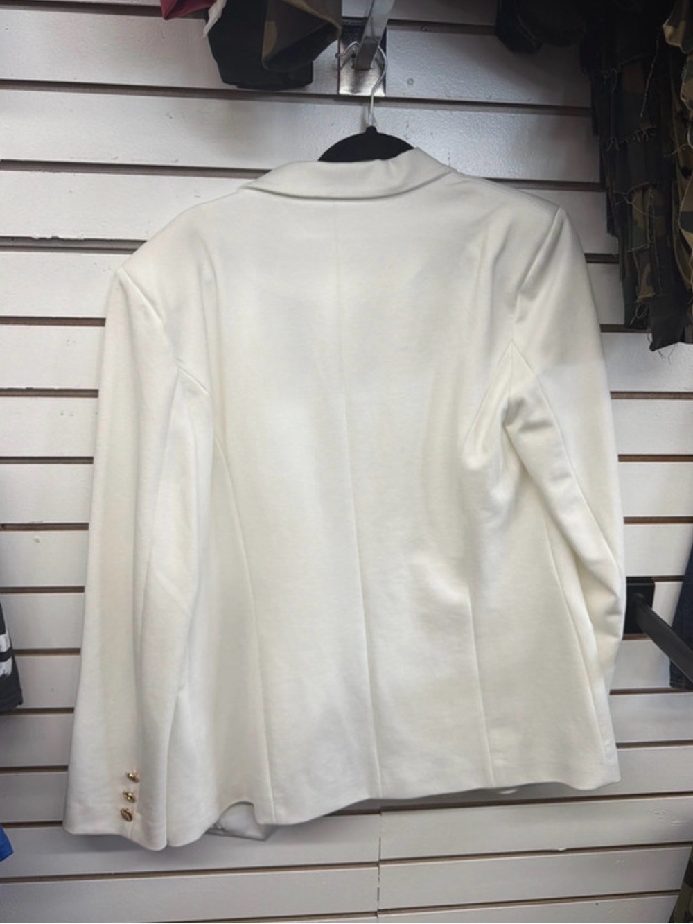 Attitude Unknown White Double-Breasted Blazer Size Large NWT - Picture 2 of 2